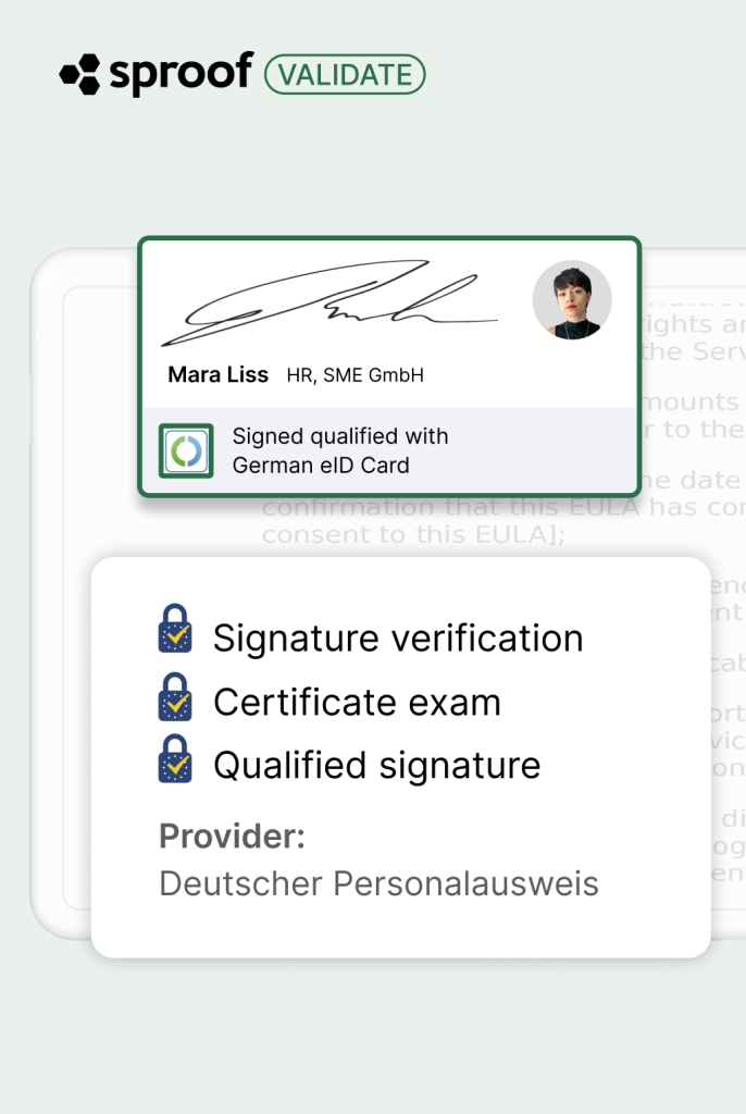 sproof Sign Validate – validate digital signatures